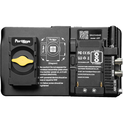 PORTKEYS 7″ HDMI/SDI High-Bright Monitor with Wireless Camera Control