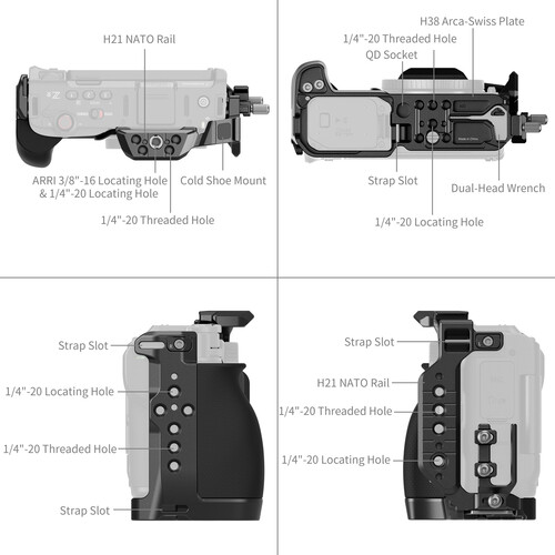 SmallRig HawkLock Full Camera Cage Pro Power Kit for Nikon ZR