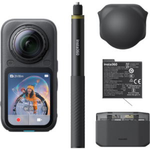 Insta360 X6 360° 8K Camera Essentials Bundle Midnight Black